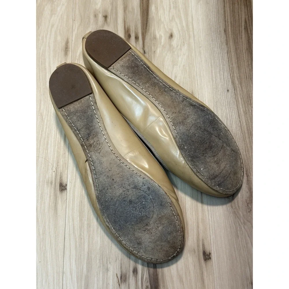 Tory Burch Chelsea Ballet Flats Brown Nude Women's 10.5